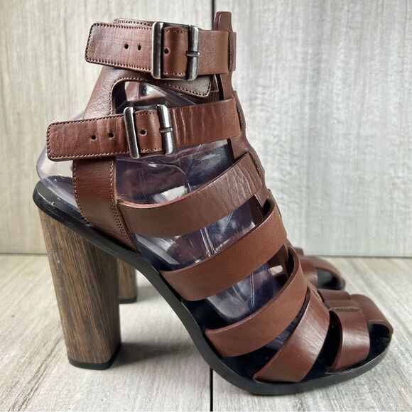 Vince Nicolette Chunky Heel Sandal Platform Gladiator Strap Shoe Women’s Size 10 - Picture 1 of 10